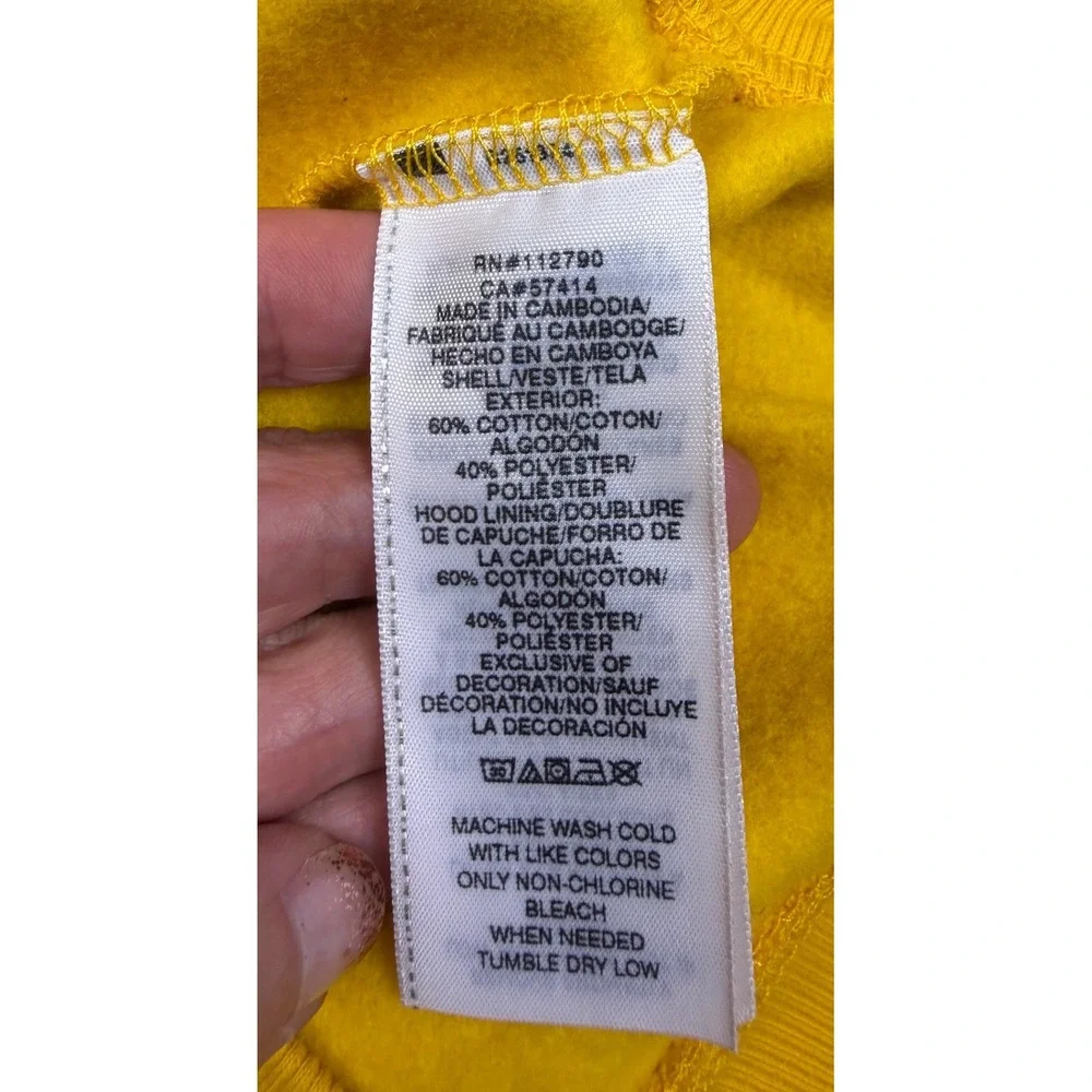 True Religion Mens Yellow Core Zip Up Hoodie Buddha Logo Sweatshirt S 54872-00
